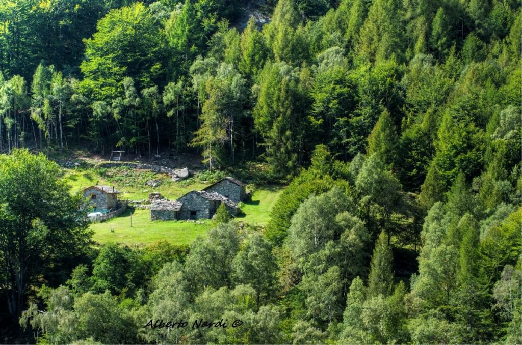 Le baite di Pra Lost. Foto Alberto Nardi