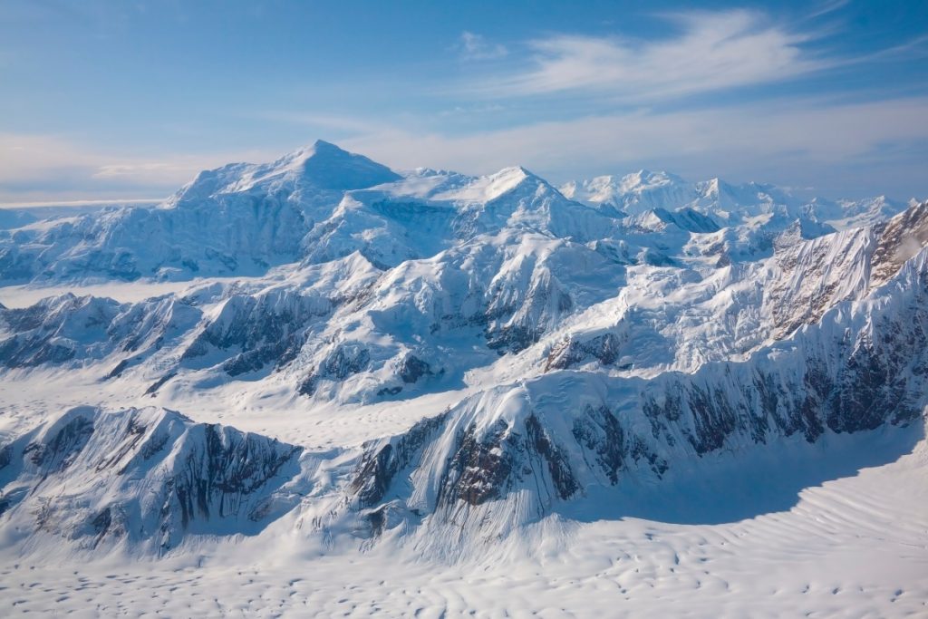 Le immense distese di ghiaccio del McKinley. Foto AdobeS