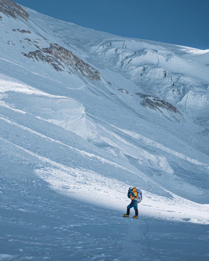 Nima Rinji Sherpa, 18 anni, durante l