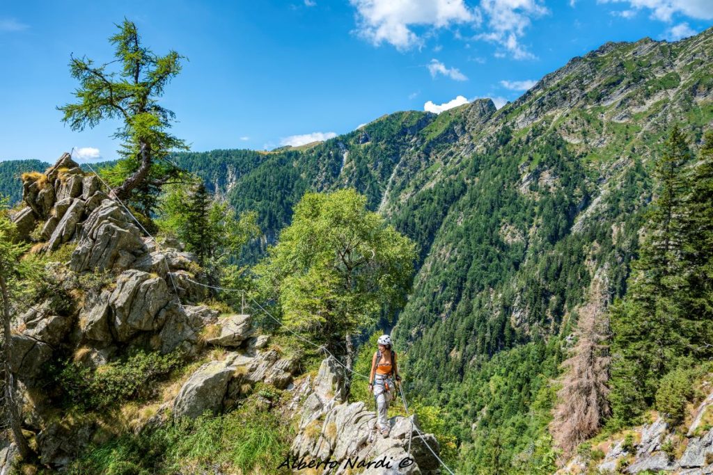 Un settore facile e panoramico. Foto Alberto Nardi