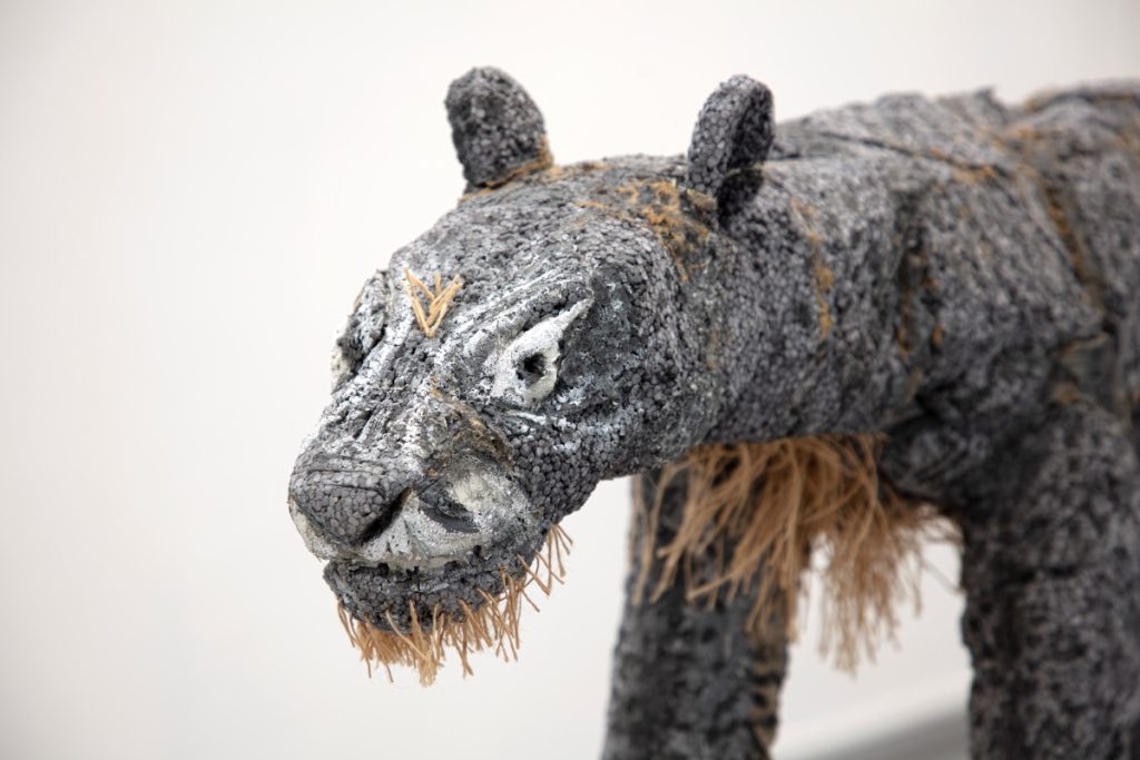 Una delle opere di Lin May Saeed. Foto A. Maniscalco