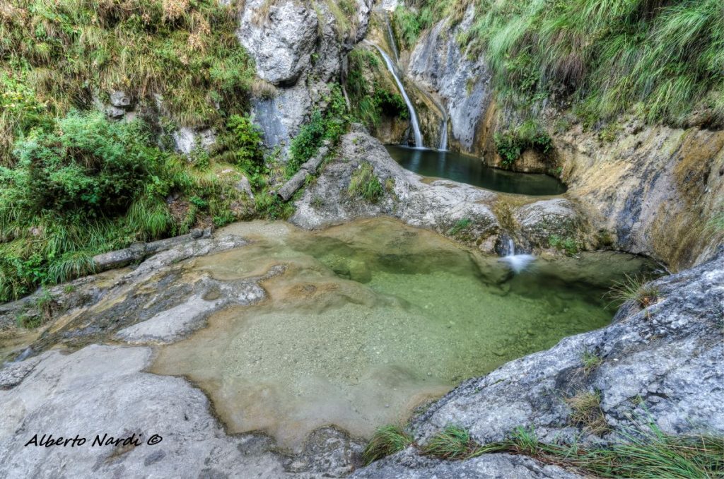 Una delle pozze formate dal Nesa. Foto Alberto Nardi