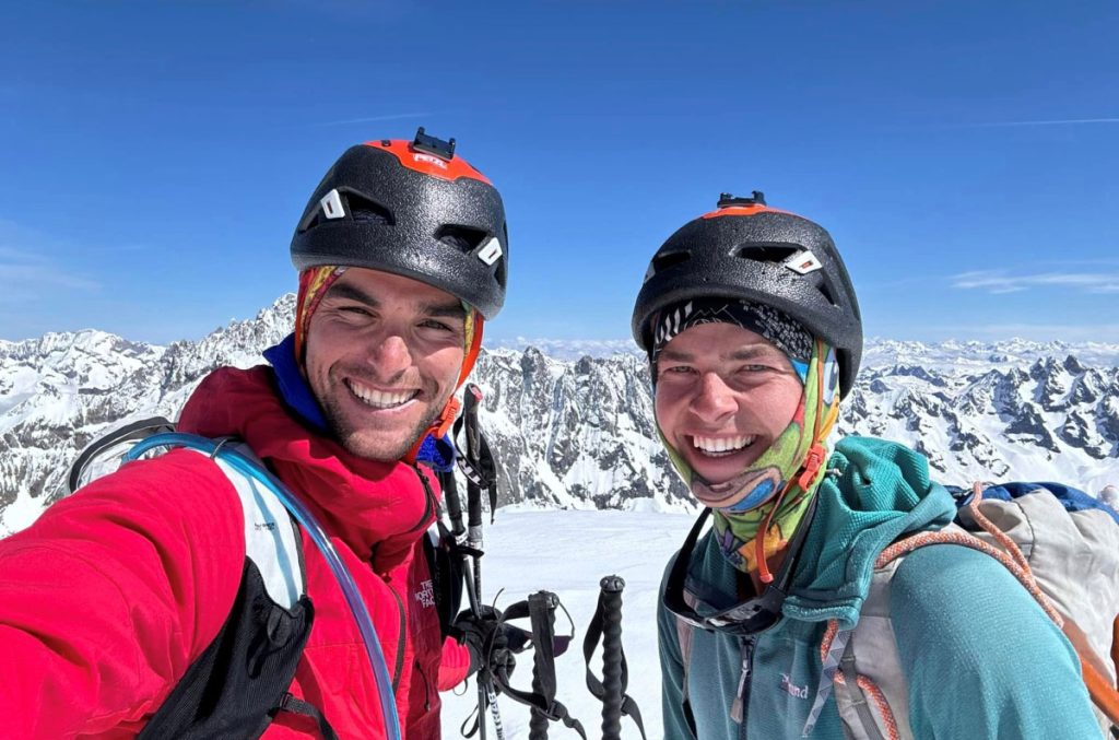 Védrines e Jean sull'Ailefroide. Foto FB Benjamin Védrines - Alpiniste