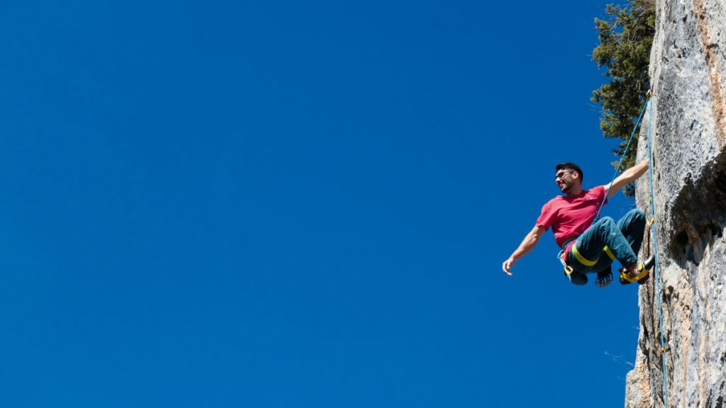 Andrea D'Addazio su Curatella, 7a,a Scanno. Foto Stefano Ardito
