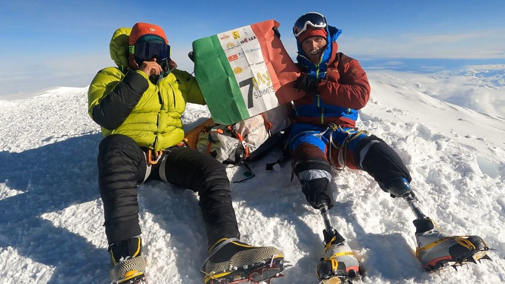 Luca Molinari e Andrea Lanfri sulla vetta del Denali
