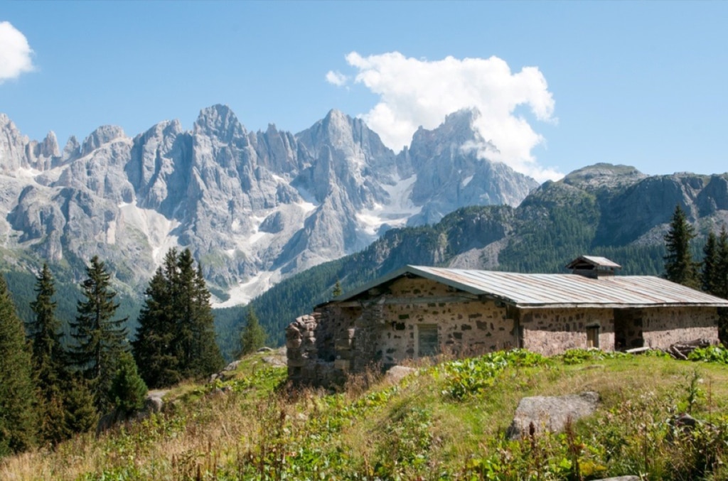 Malga Juribrutto e le Pale di San Martino . Foto Cesare Re