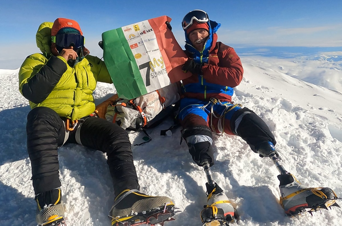 Luca Molinari e Andrea Lanfri sulla vetta del Denali