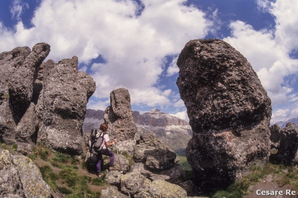 Con il Sella davanti agli occhi. Foto Cesare Re