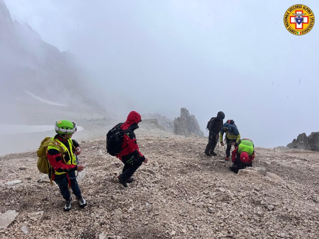 Corno Grande, 23 giugno, foto SASA- Soccorso Alpino e Speleologico dell