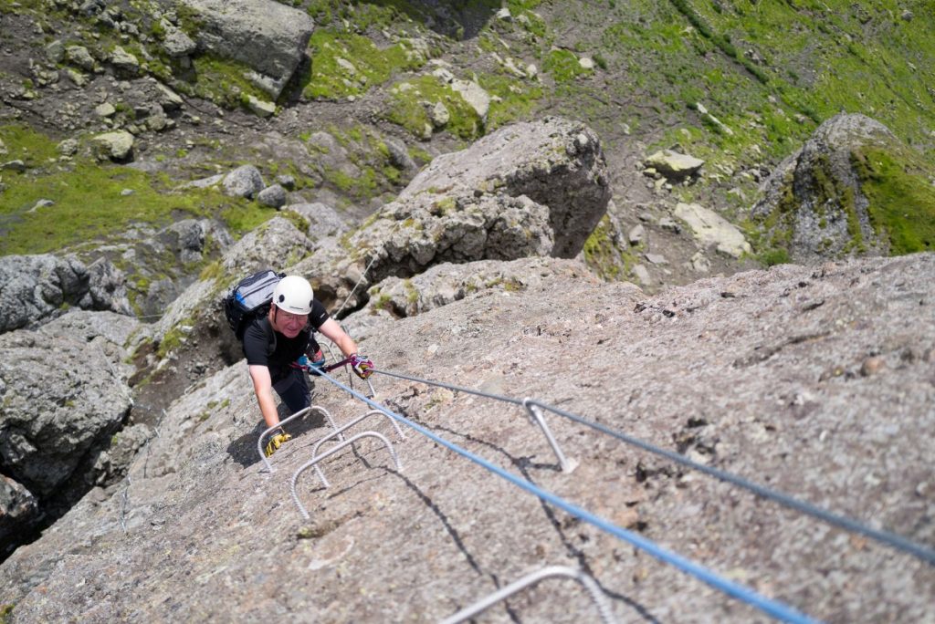 Ferrata delle Trincee a Portavescovo, Arabba. Foto Francesco Tremolada