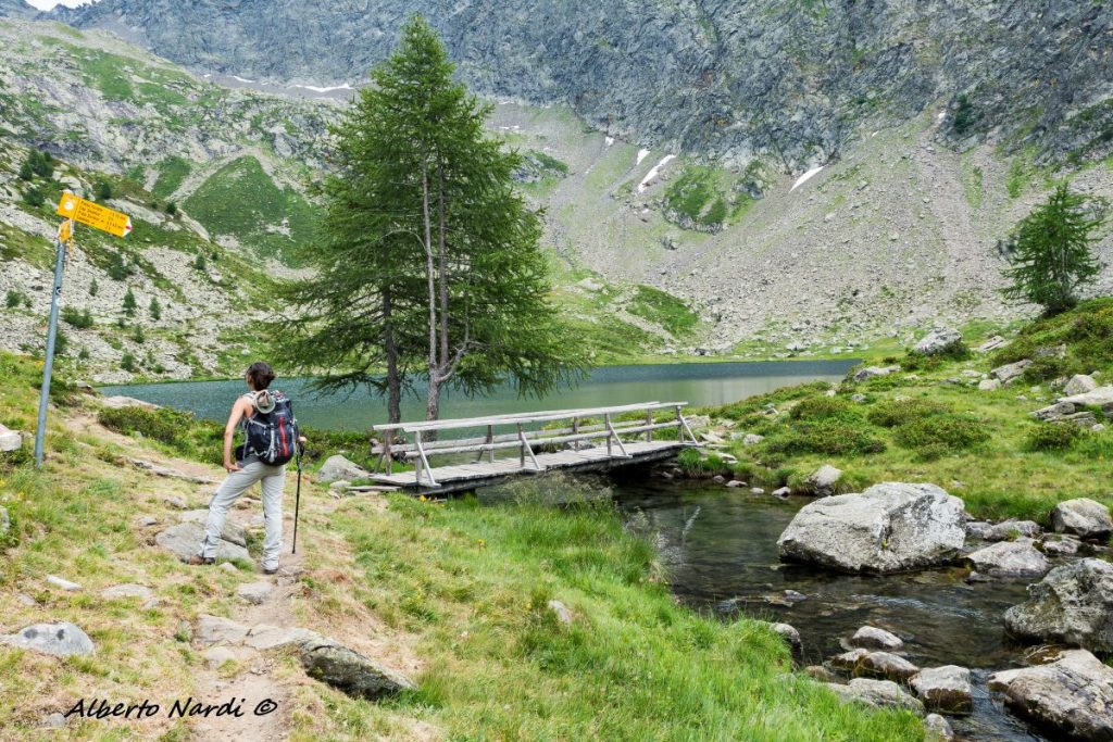 Il Lago Mognola a 2003 metri di quota. Foto Alberto Nardi