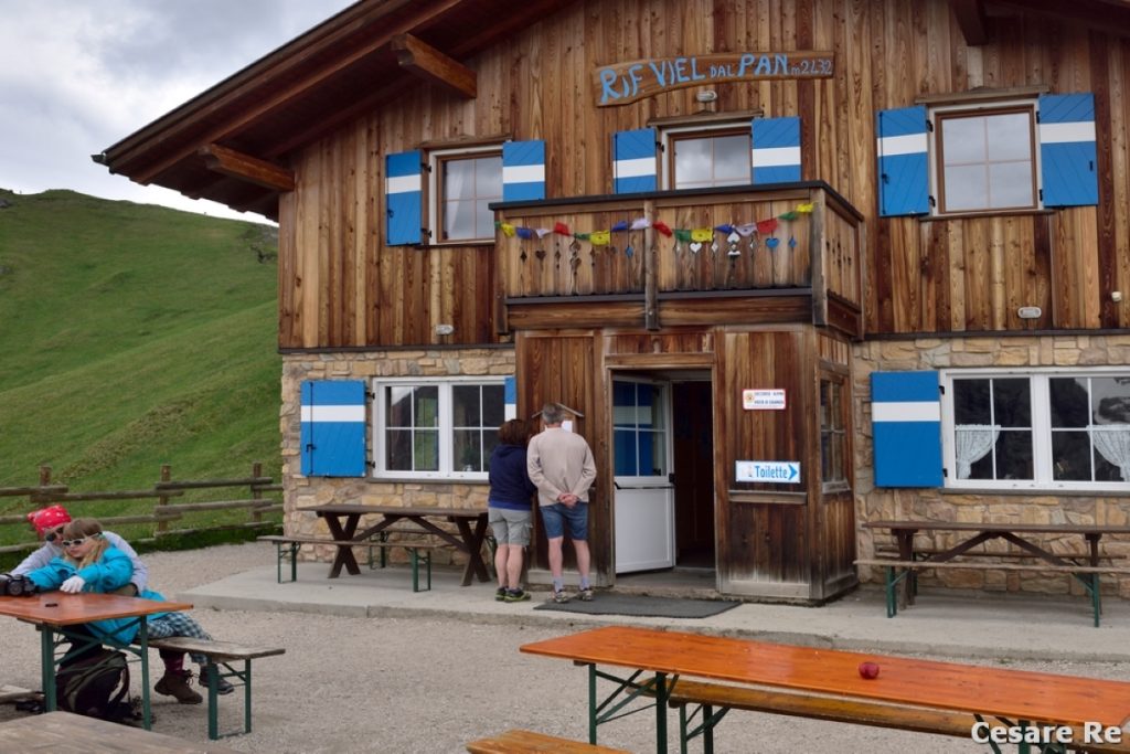 Il Rifugio Viel del Pan. Foto Cesare Re