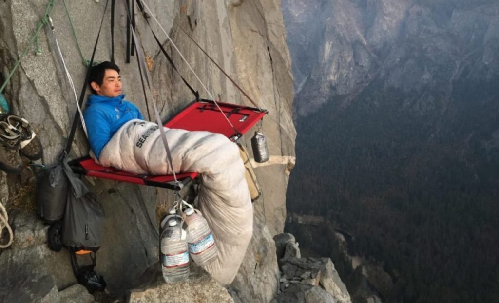 Il bivacco di Kurakami su The Nose