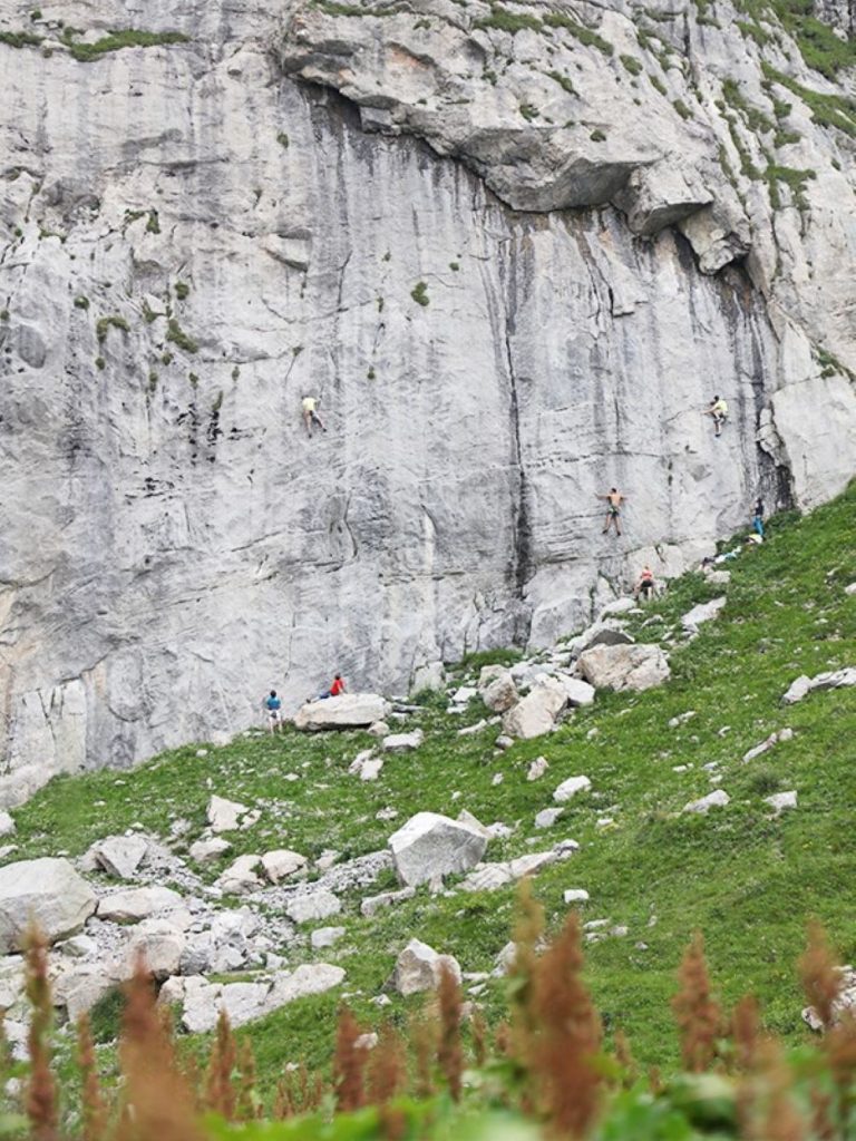 Il calcare è protagonista di Arrampicarnia