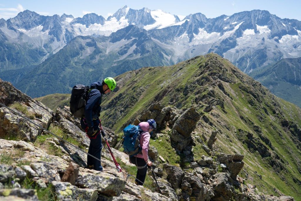 Il tratto attrezzato sul Sentiero degli austriaci CAringaStudio