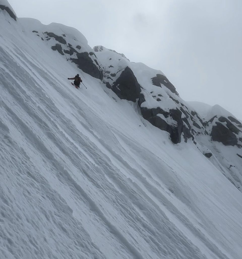 In discesa. Foto IG Vivian Bruchez