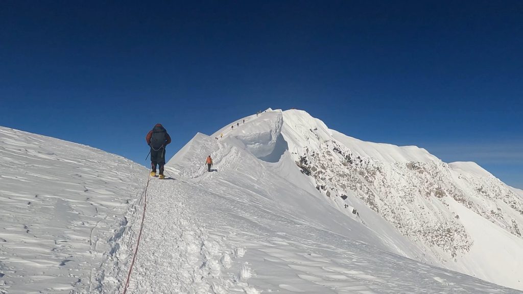 La cresta sommitale del Denali