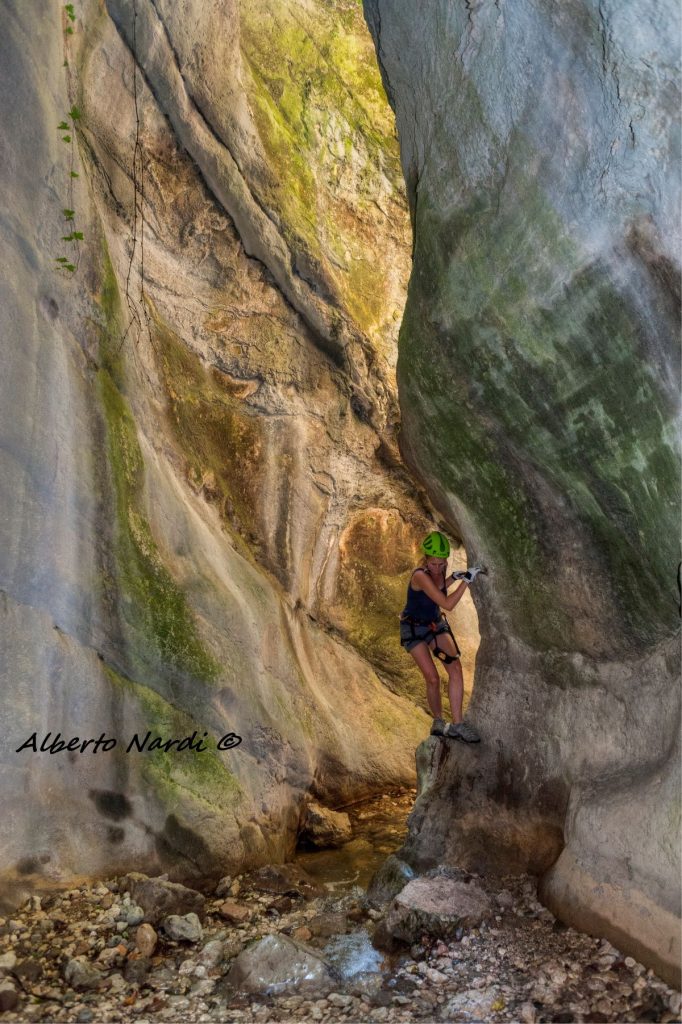 Nel fondo del canyon. Foto Alberto Nardi