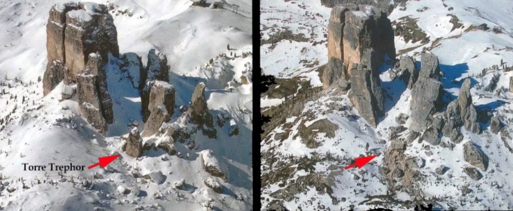 Prima e dopo il crollo