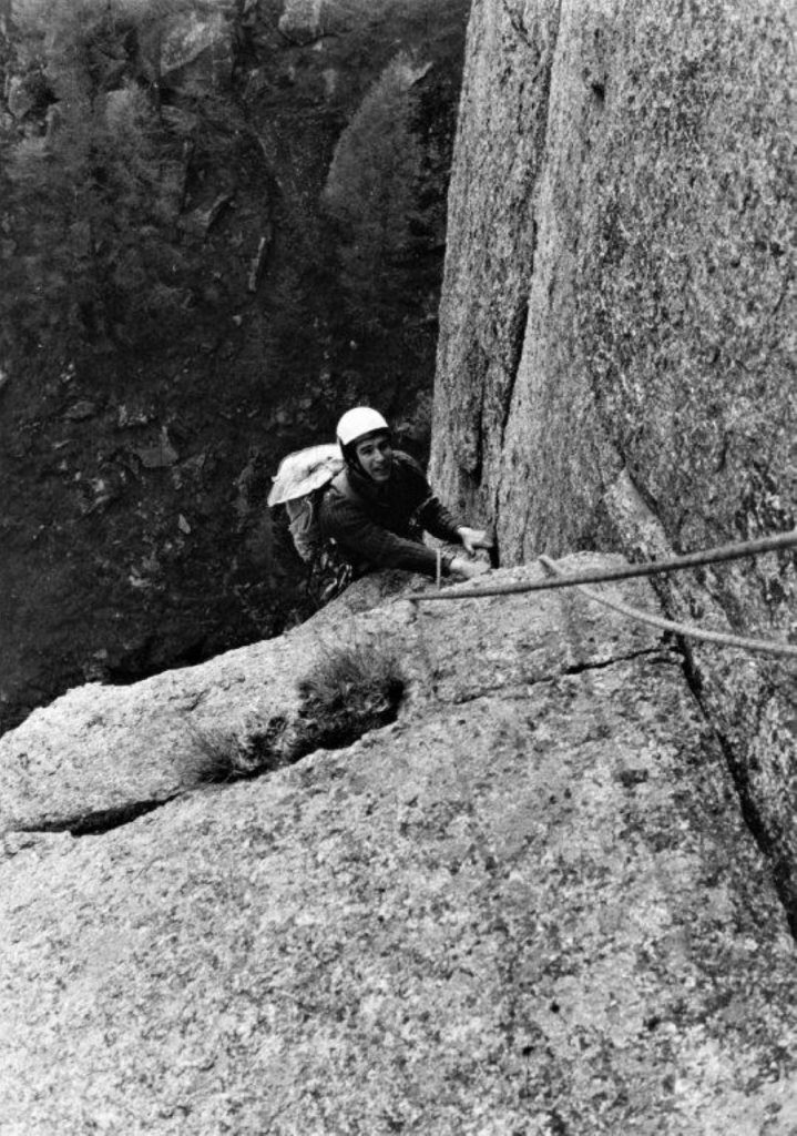 Primo tentativo della via Tempi moderni sul Caporal in Valle dell