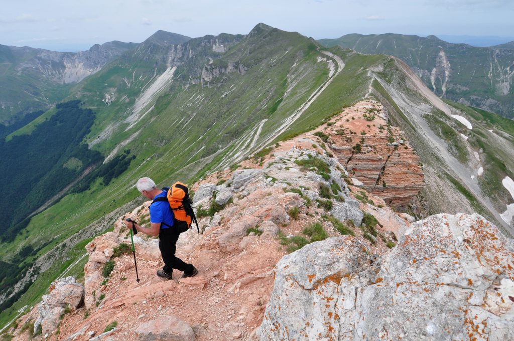 Sulla cresta del Monte Sibilla, foto SA