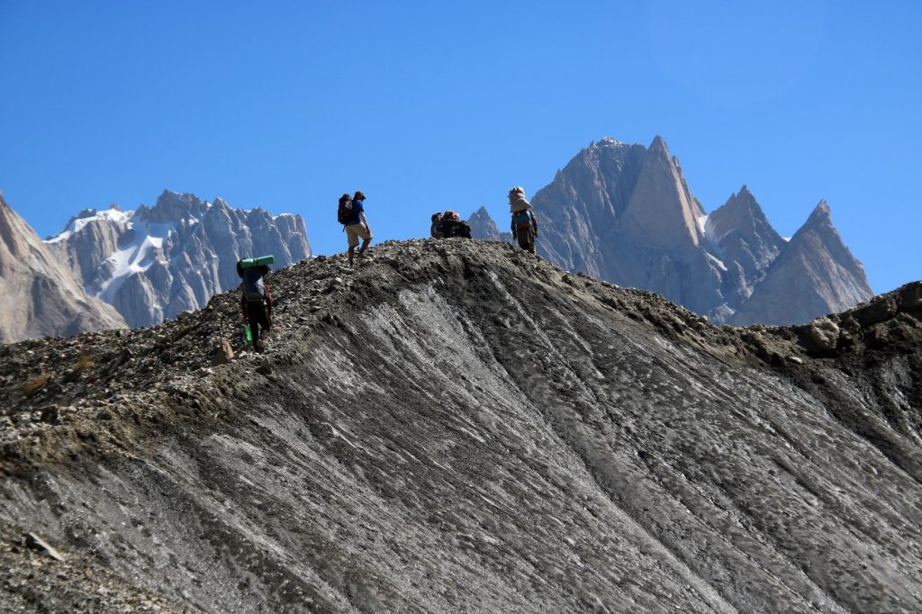 Sulla morena. Foto Matteo Colizzi