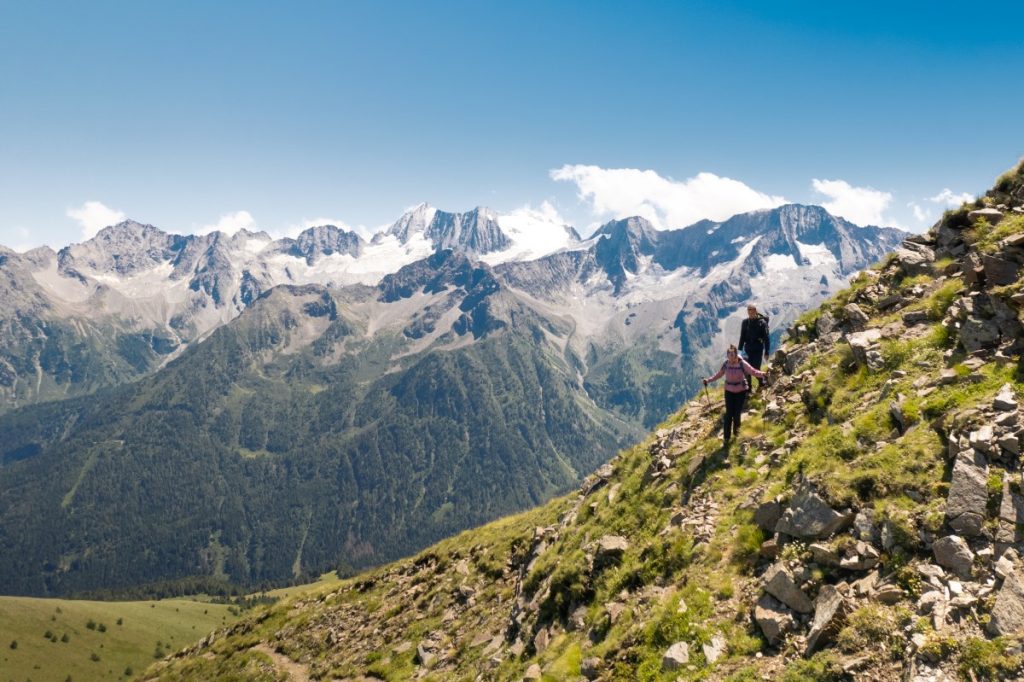 Un tratto del percorso della quarta tappa del presanella Epic Trail CAringaStudio