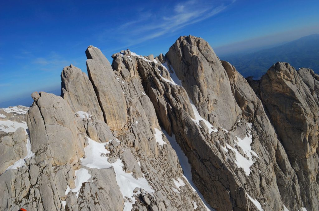 La parete Est del Corno Piccolo (Gran Sasso), foto Stefano Ardito