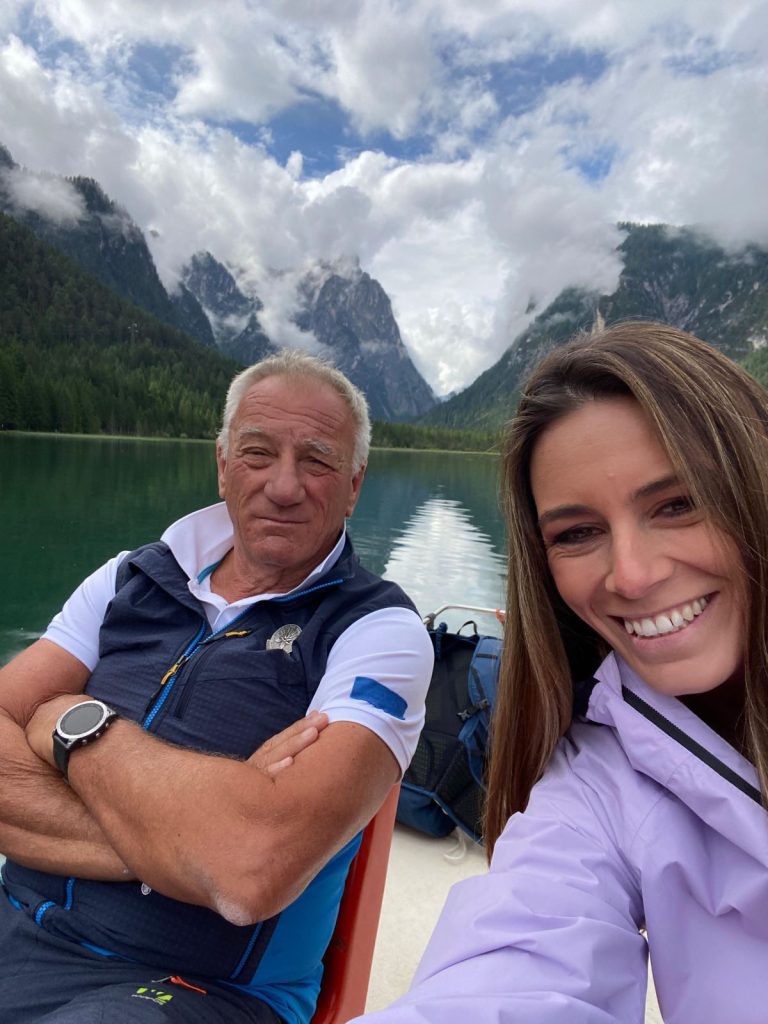 Lino Zani e Giulia Capocchi sul Lago di Dobbiaco