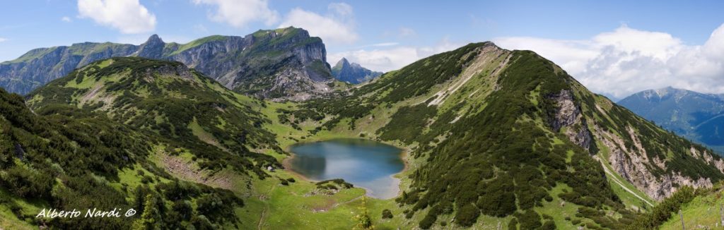 Rofanspitze e il lago Zireiner. Foto Alberto Nardi