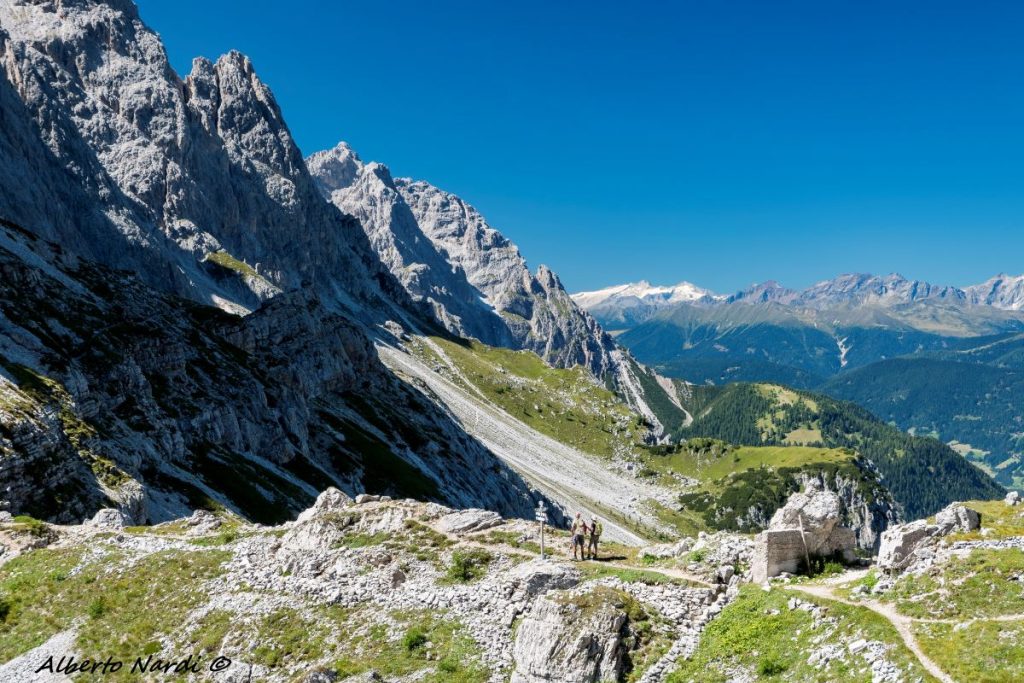 Fortificazioni della Prima Guerra Mondiale a Forcella Popera. Foto Alberto Nardi