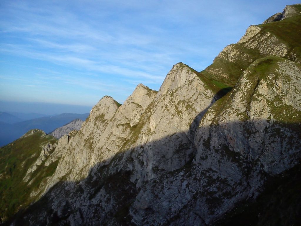 I torrioni del versante Nord. Foto Lorenzo Volpe