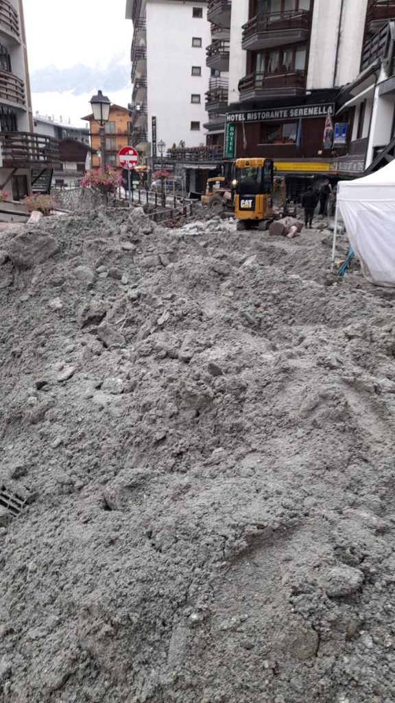 Il centro di Cervinia. @ANSA