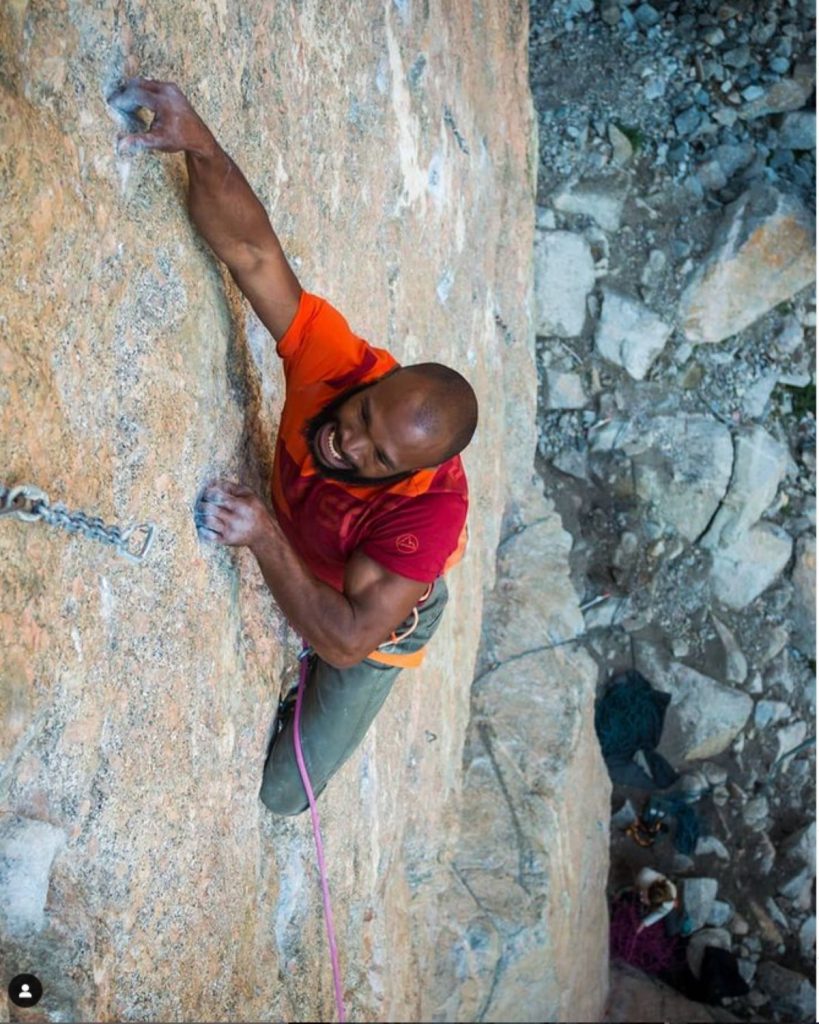 Il climber californiano Dominique Barry. Foto IG the_dommylama