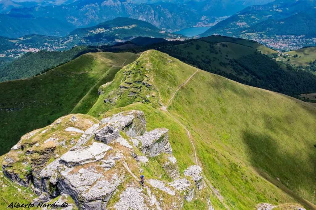 In prossimità della vetta settentrionale del Monte Generoso. Foto Alberto Nardi