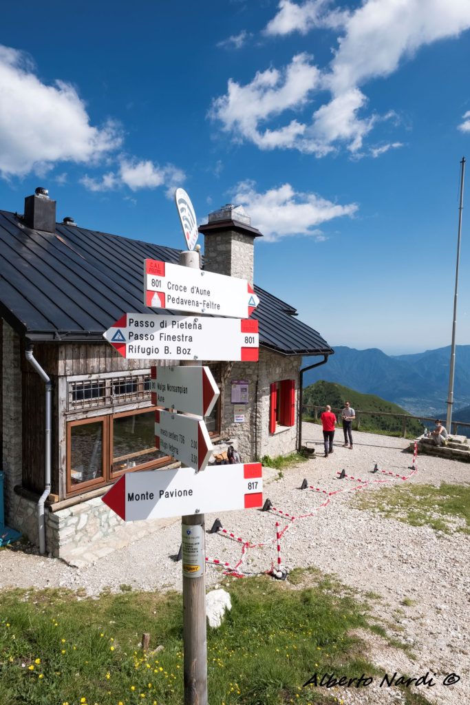 Indicazioni al Rifugio Dal Piaz. Foto Alberto Nardi