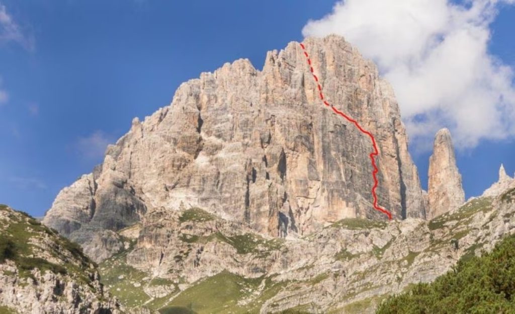 La Brenta Alta e la via aperta da Detassis con Battistata e Giordani nel 1934