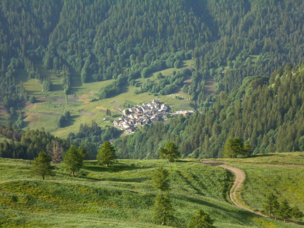 La borgata Chiesa, punto di partenza dell