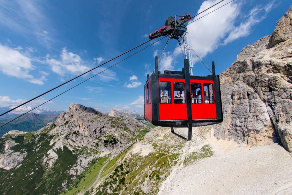 La funivia del Lagazuoi, foto di Stefano Zardini