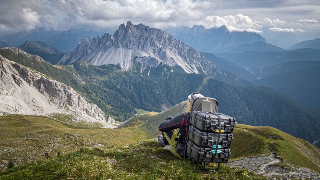 Le Crode dei Longerin viste da Cima Vallona. Foto Luigi Tassi