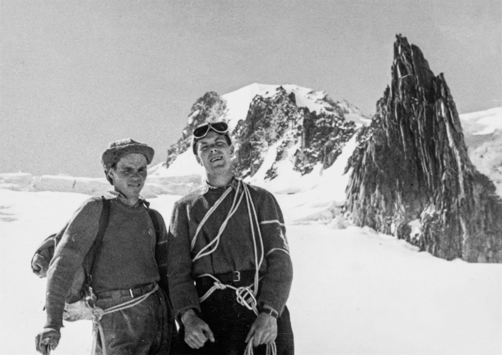 Lino Lacedelli sul Monte Bianco