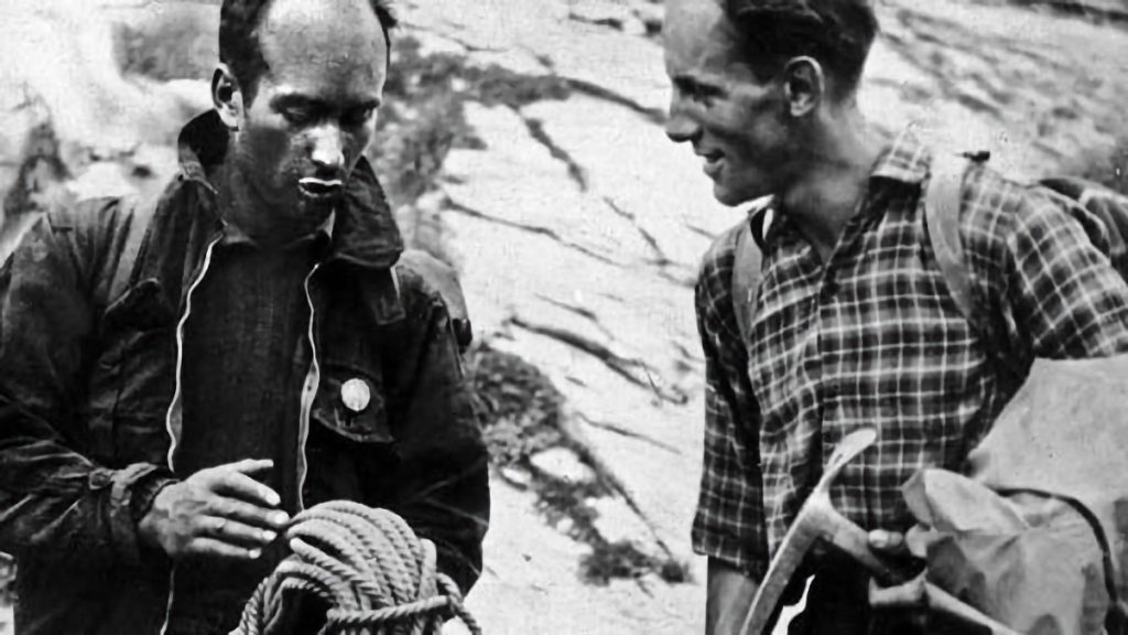 Lionel Terray e Louis Lachenal. Foto Compagnie des Guides Chamonix