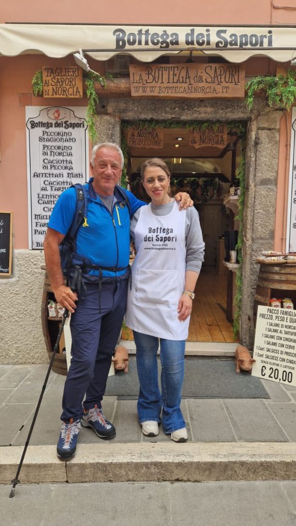 Partenza dai sapori di Norcia