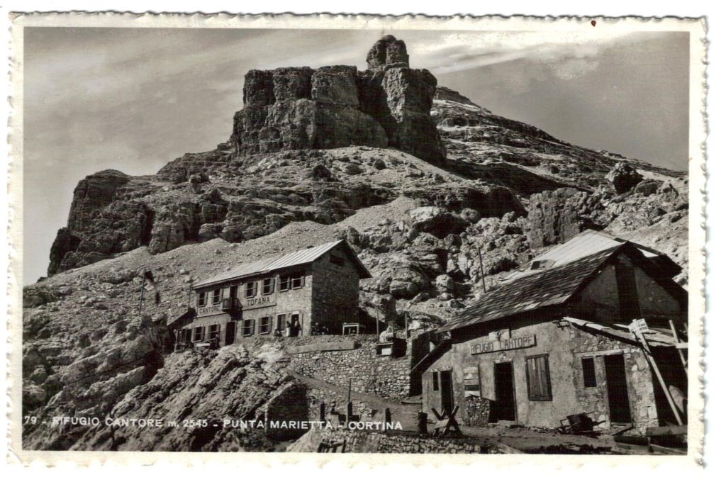 Rifugio Cantore Tofana 1943. Foto A. Zardini