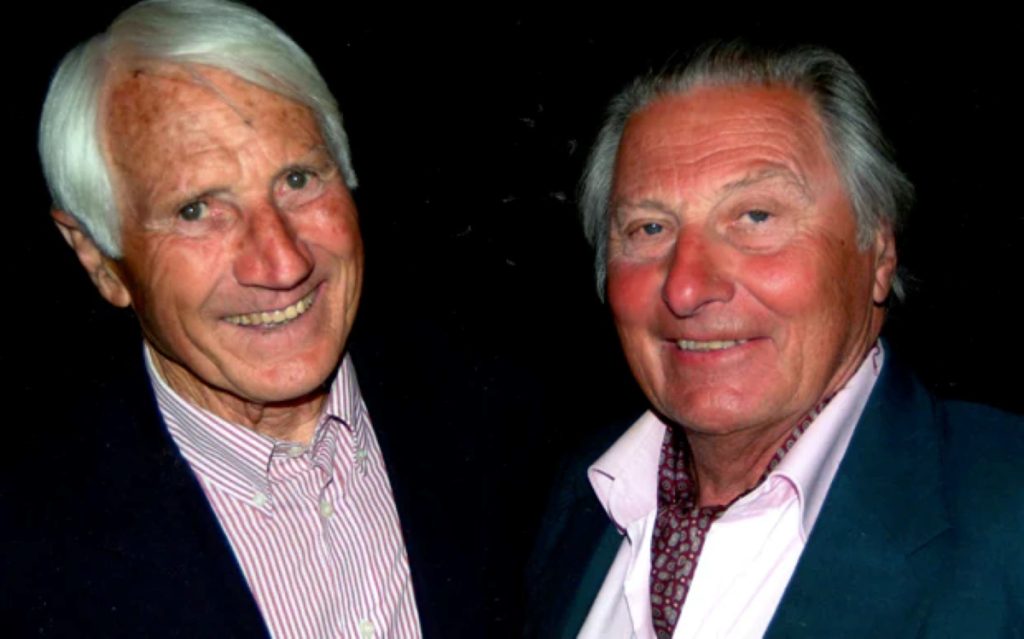 Saudan con Walter Bonatti. Foto Eric Lusito-Saudan