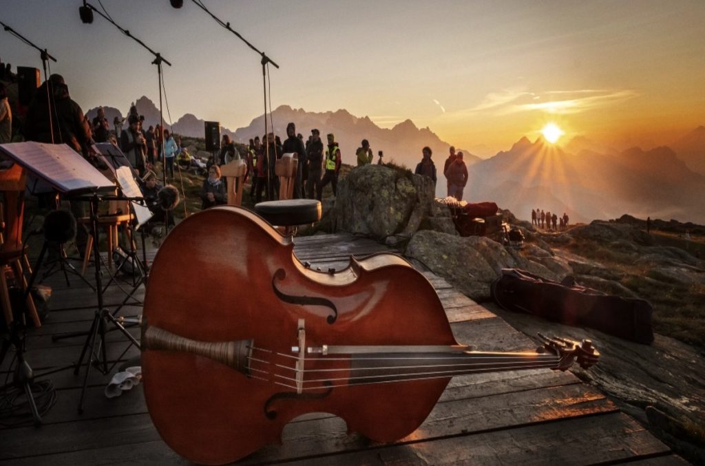 I Suoni delle Dolomiti, musica all'alba. Foto Daniele Lira