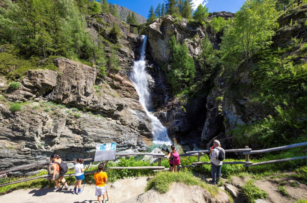 Le cascate di Lillaz a Cogne. Foto archivio Regione Autonoma Valle d'Aosta