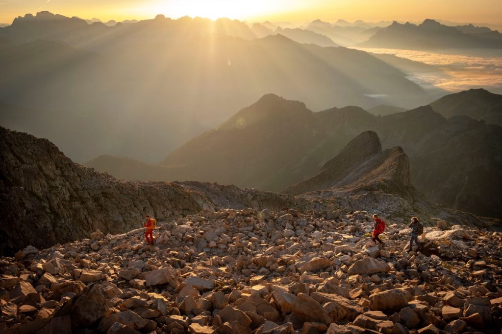 Aspri scenari presso la Cima d