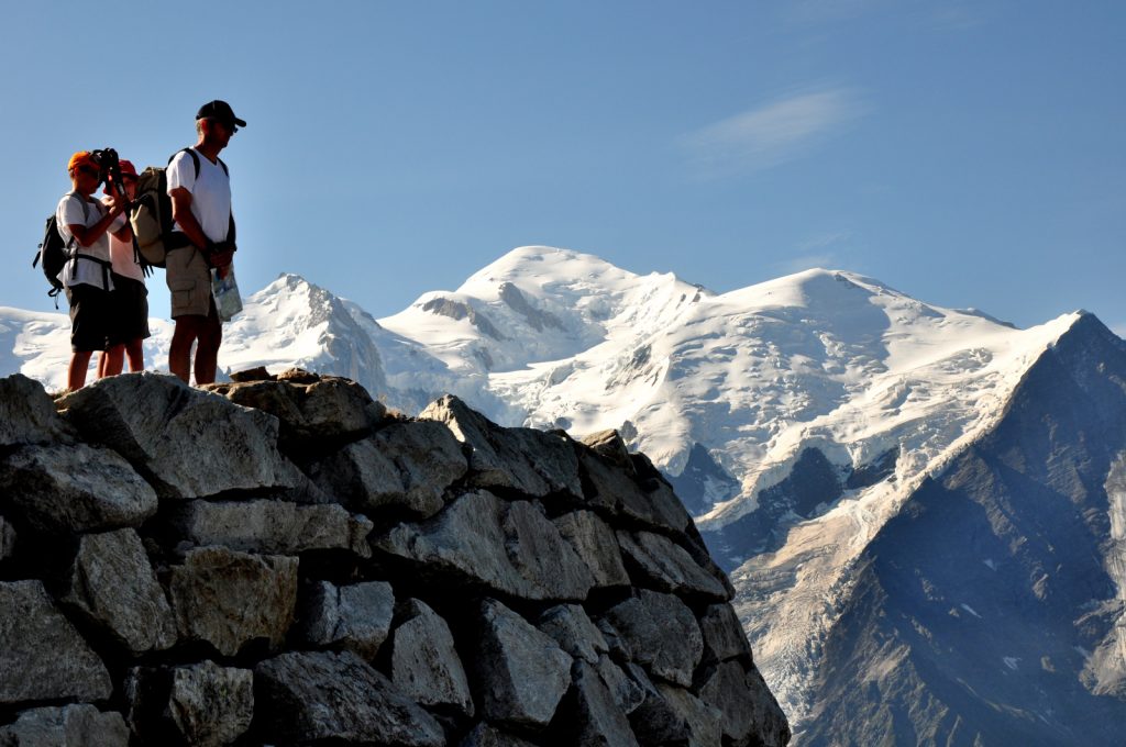 Il Monte Bianco dal Brévent, foto Stefano Ardito