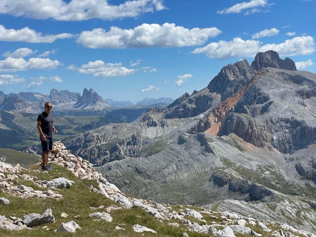 Il panorama durante l
